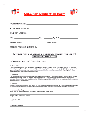 Auto-Pay Application Form