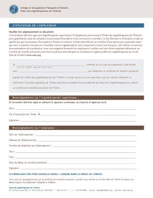 ATTESTATION DE L’EMPLOYEUR