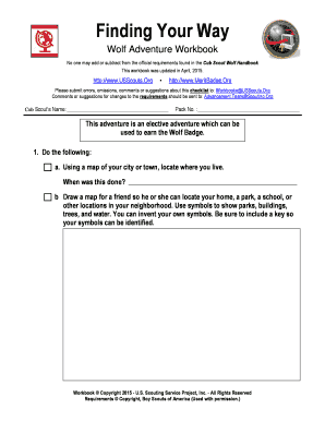 Wolf Adventure Workbook