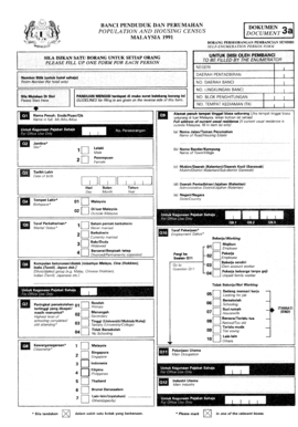 Malaysia Population and Housing Census Self-Enumeration Form