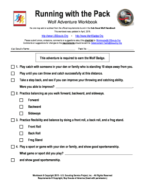 Wolf Badge Workbook