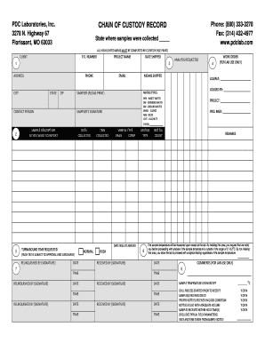 Chain of Custody Record