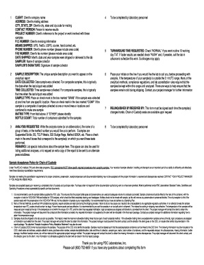 Laboratory Sample Submission Form