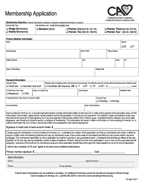 Communicating for America Membership Application