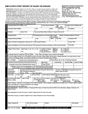 Employer’s First Report of Injury or Disease