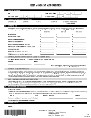 Asset Movement Authorization Form
