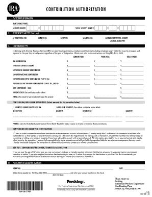 IRA Contribution Authorization Form