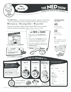 Formulario de Pedido de The NED Show