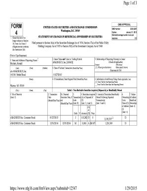 SEC Form 4 Statement of Changes in Beneficial Ownership