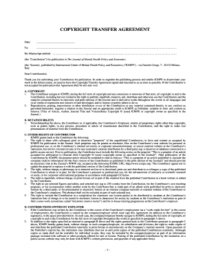 Copyright Transfer Agreement
