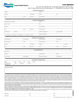 Lease Application Form