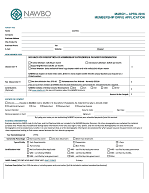 NAWBO Membership Drive Application
