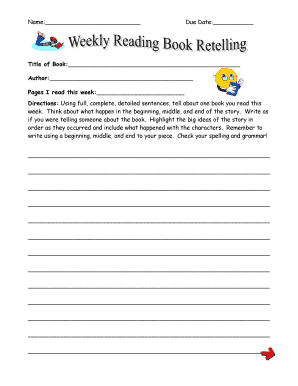 Book Report Form
