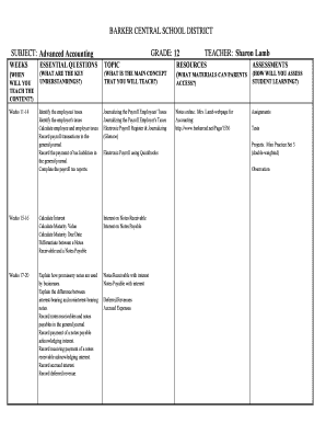 Teacher Lesson Plan Template