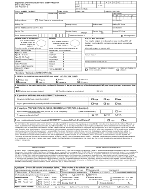 Low-Income Home Energy Assistance Program Application