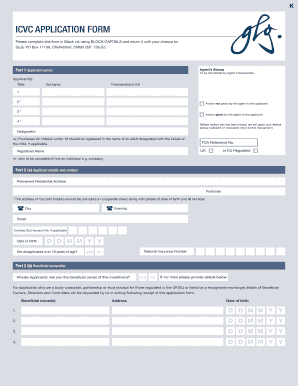 GLG ICVC Investment Application Form