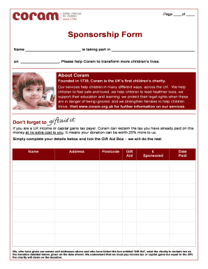 UK Sponsorship Form