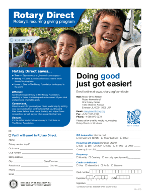 Rotary Direct Enrollment Form