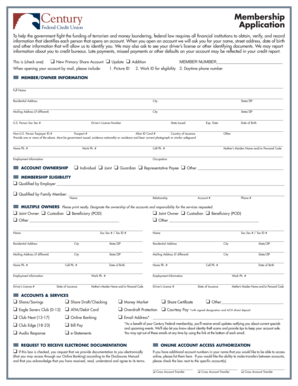 Membership Application Form