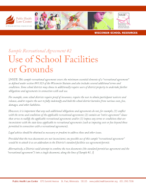 Wisconsin School Recreational Agreement