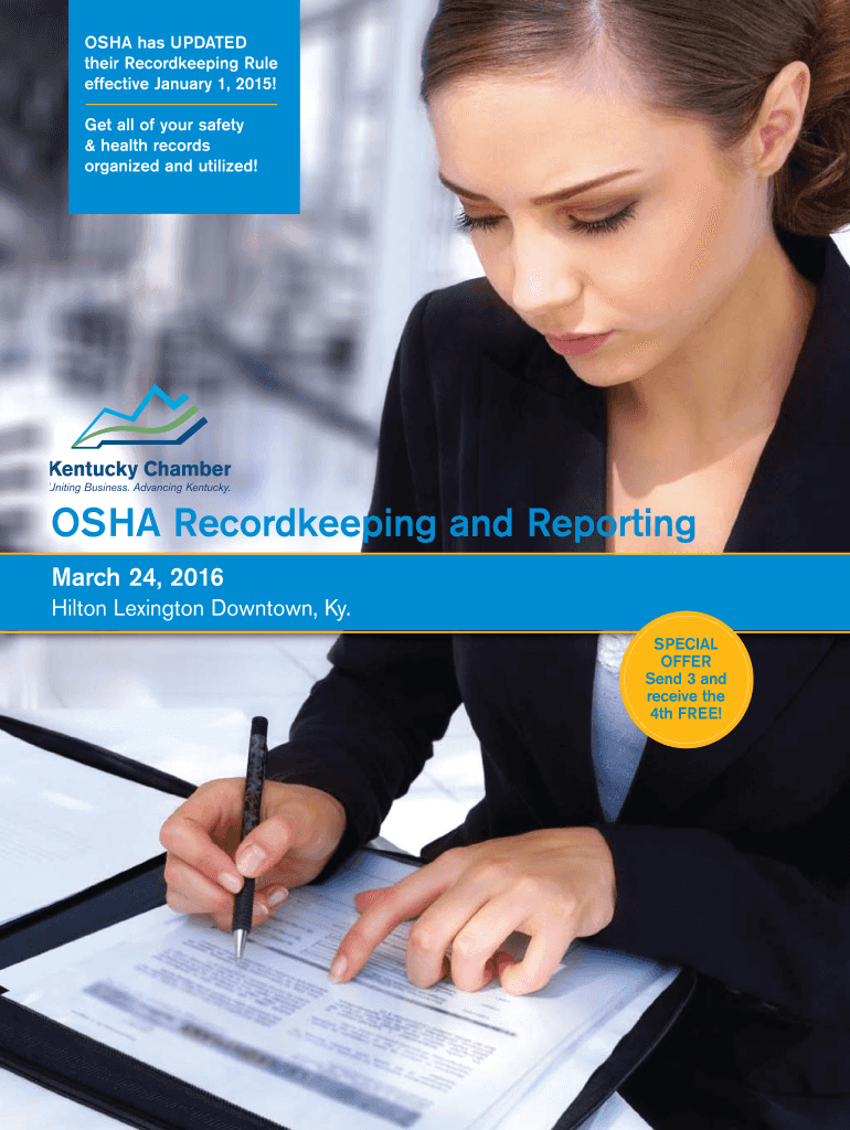 Fillable Online OSHA Recordkeeping and Reporting Fax