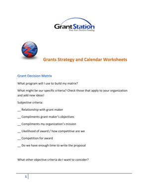 Create your own worksheet template - Grants Strategy and Calendar Worksheets - bfundraising123orgb