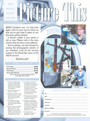 IBEW Photo Contest Entry Form
