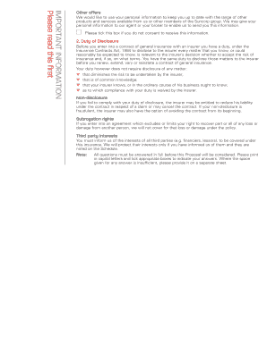 Construction Insurance Proposal Form