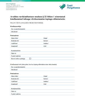 Health Insurance Equivalence Agreement Application