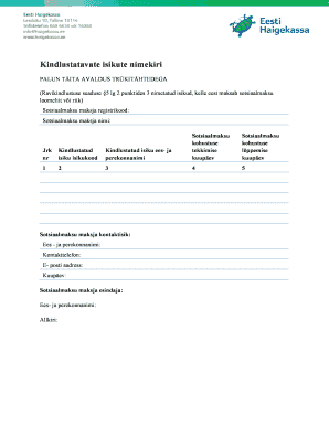 Insured Persons List