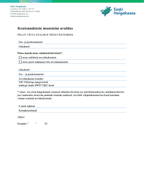 Personal Data Change Application
