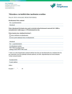 Supplementary Prescription Reimbursement Application