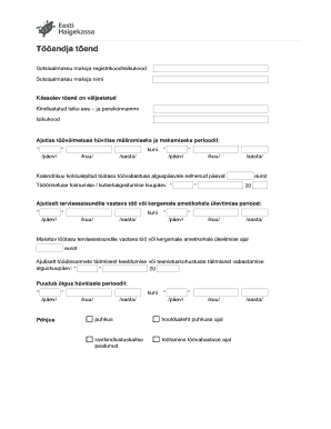 Employer Certificate for Temporary Disability Benefits