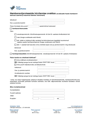 Dental Treatment and Prosthesis Reimbursement Application
