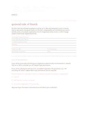 Holstein Canada Electronic Registration Filing Agreement