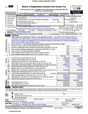 Form 990 Return of Organization Exempt From Income Tax