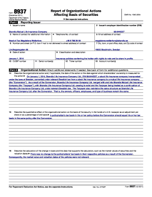 Form 8937 Report