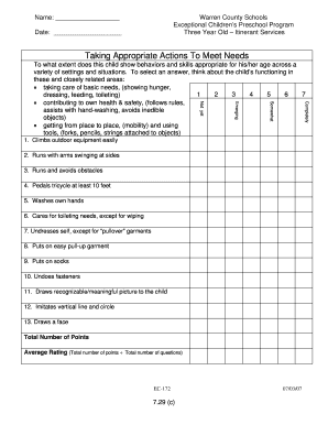 Taking Appropriate Actions To Meet Needs - warrenk12ncorg