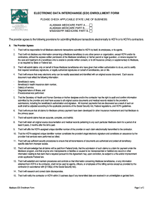 Medicare EDI Enrollment Form