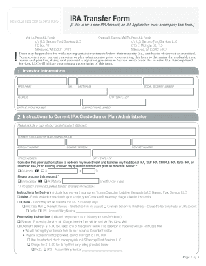 IRA Transfer Form