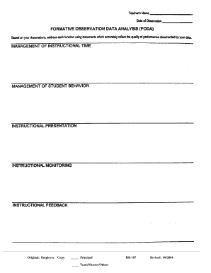 Employee Copy Form