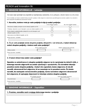 REACH Innovation Survey Form