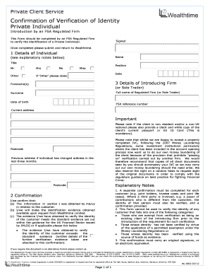 UK Identity Verification Form