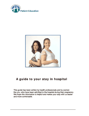 Guide to your hospital stay pregnancy - hhscca