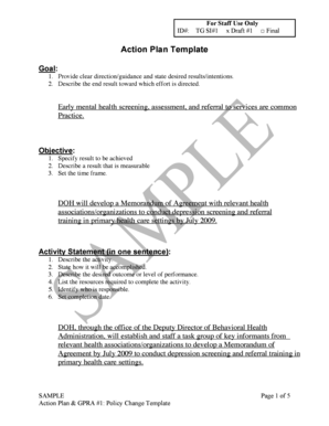 School action plan template word - TGSample Action Plan Template MOA6-19-08 - mhsret