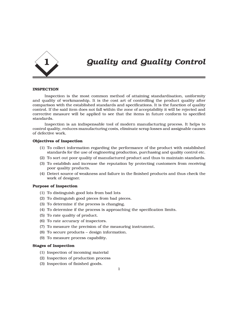 Fillable Online Quality and Quality Control Fax Email Print - pdfFiller