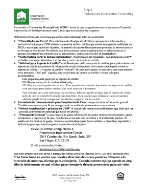 Formas de Asesoramiento para Intervención de Embargo