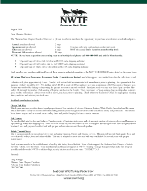 Alabama Seed Subsidy Order Form