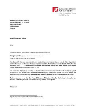 Confirmation letter - bmggvat