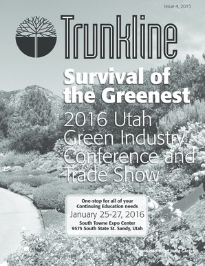 2016 Utah Green Industry Conference Registration Form